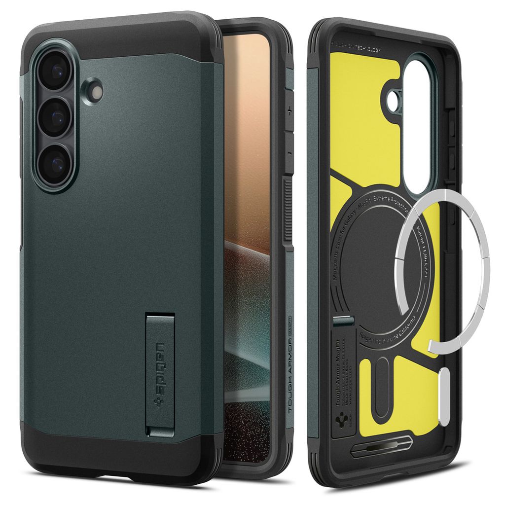 Spigen Tough Armor MagSafe Case for Samsung Galaxy S26 - Green — Spigen