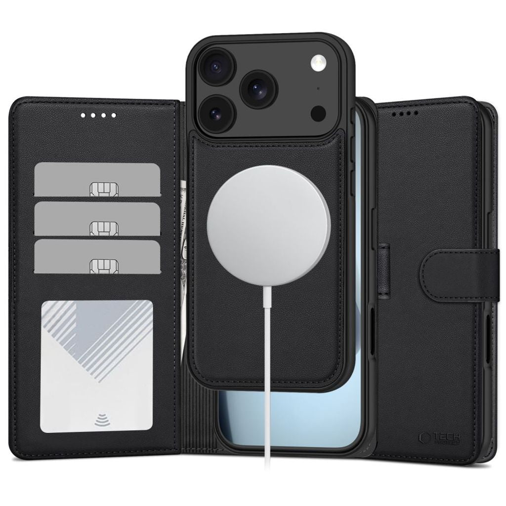 Tech-Protect Wallet MagSafe Cover for iPhone 17 Pro Max/18 Pro Max - Black — Tech-Protect