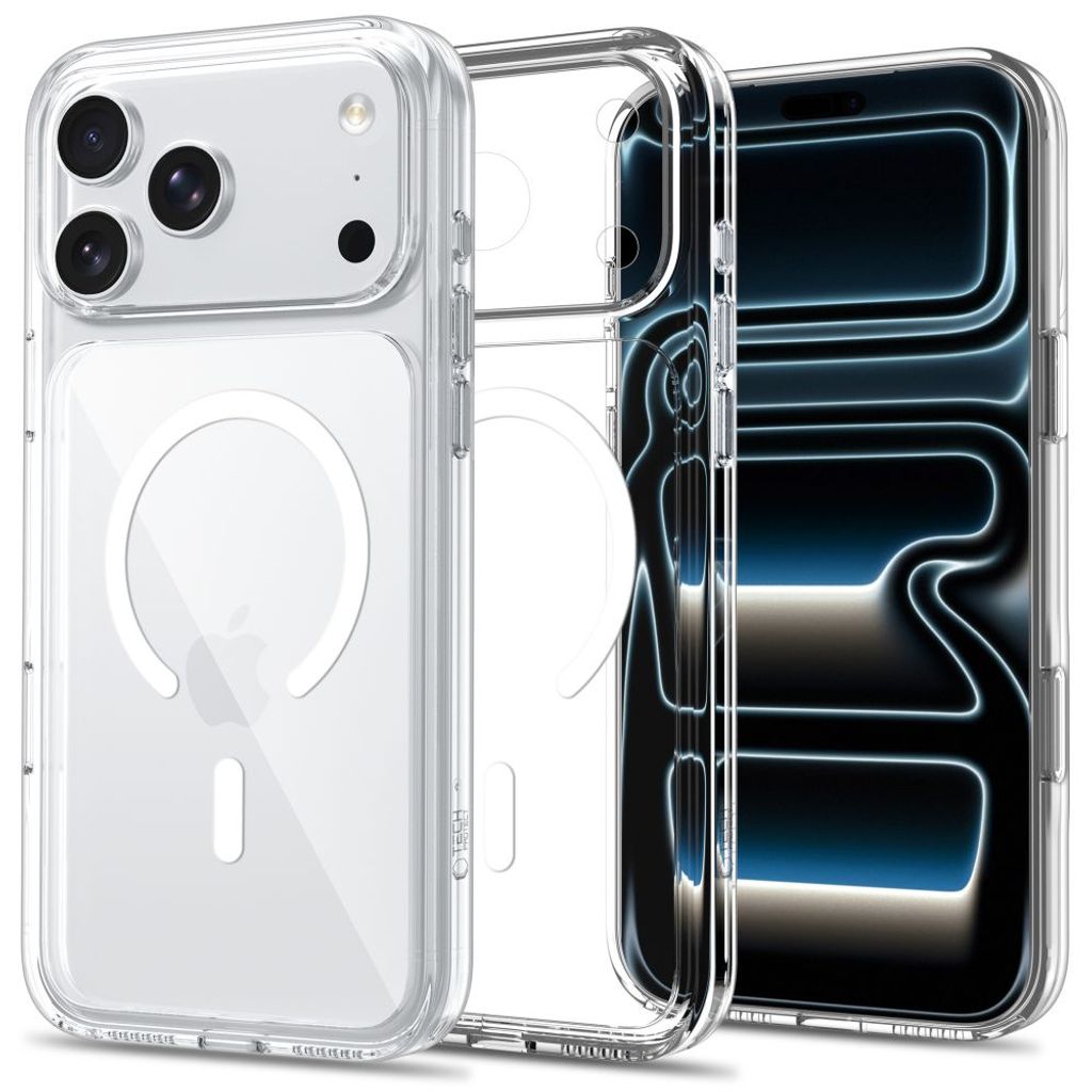 Tech-Protect FlexAir Hybrid CC MagSafe Case iPhone 17 Pro Max/18 Pro Max - Clear — Tech-Protect