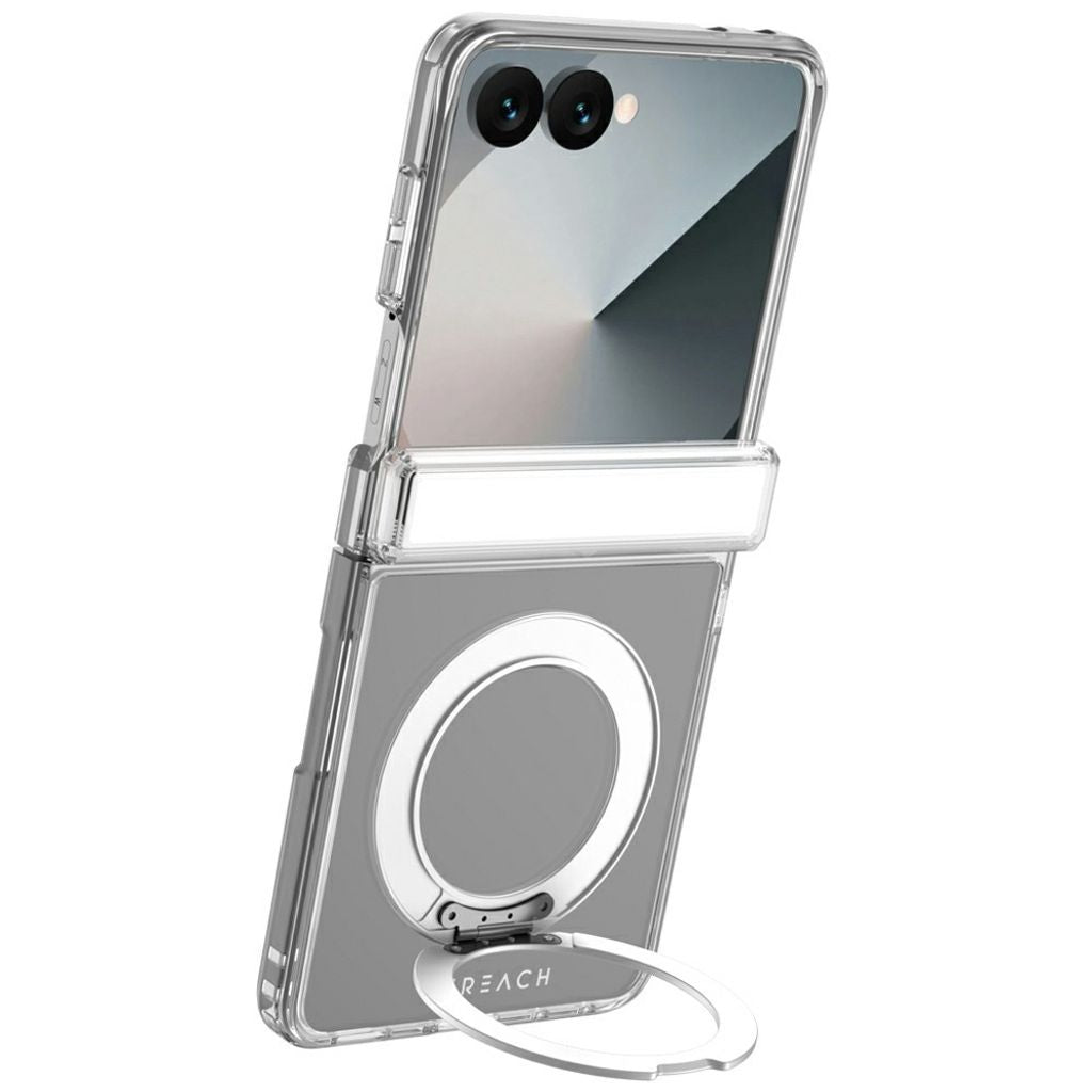 LEREACH Samsung Galaxy Z Flip8 MagSafe Case with Kickstand - Transparent — LEREACH