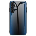 Samsung Galaxy A55 Case with tempered glass back - Blue
