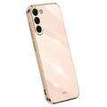 Samsung Galaxy S24 Case with gold edges - Light pink