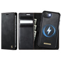 CASEME iPhone 17e/16e Cover MagSafe RFID Blocking Detachable Wallet - Black