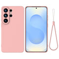 Samsung Galaxy S26 Ultra Silicone Case Hand Strap - Pink — Samsung