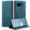 CASEME Google Pixel 10a Wallet Cover Stand PU Leather - Blue — CASEME