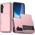 Samsung Galaxy S24 FE Case with Card Holder - Pink