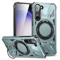 Samsung Galaxy S24 Case with Ring Kickstand - Green