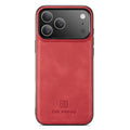 DG.MING iPhone 18 Pro Max/17 Pro Max PU-leather Case - Red