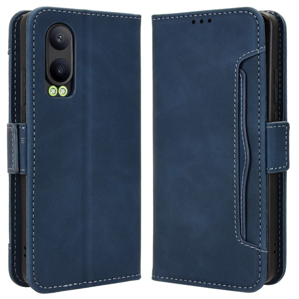 OnePlus Nord CE4 Lite 5G / Oppo K12x 5G Wallet Cover with extra card holder - Blue — Övrigt