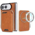 iPhone Duo MagSafe Case with Detachable Card Holder - Brown — Övrigt