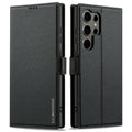 LC.IMEEKE Samsung Galaxy S25 Ultra Wallet Cover - Black — LC.IMEEKE