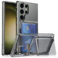 Samsung Galaxy S25 Ultra Case  with Card Slot and Stand - Transparent Black — Samsung