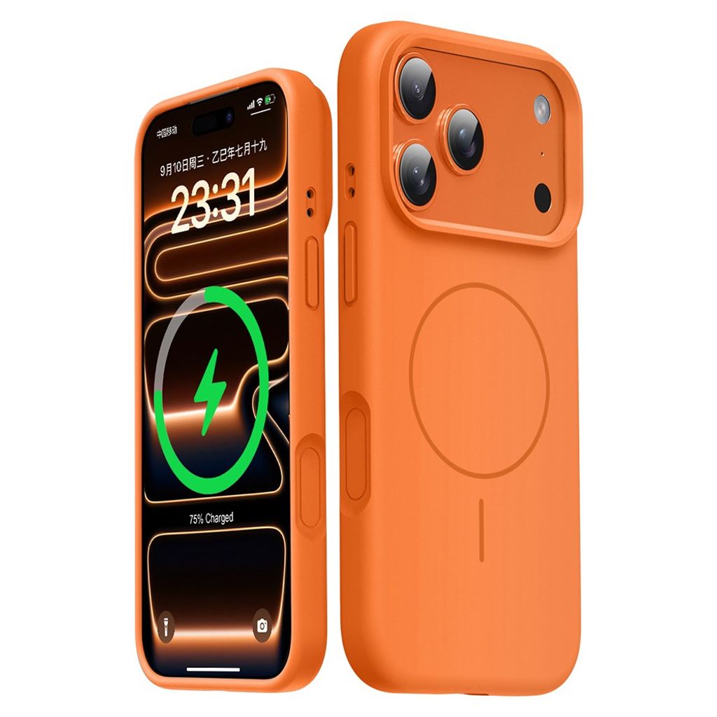 iPhone 18 Pro/17 Pro MagSafe Case in Silicone - Orange — Övrigt