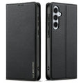 LC.IMEEKE Samsung Galaxy S25 FE Wallet Cover - Black