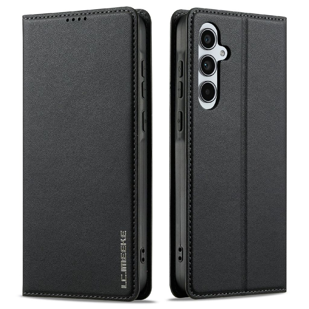LC.IMEEKE Samsung Galaxy S25 FE Wallet Cover - Black