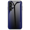 Samsung Galaxy A55 Case with tempered glass back - Dark blue