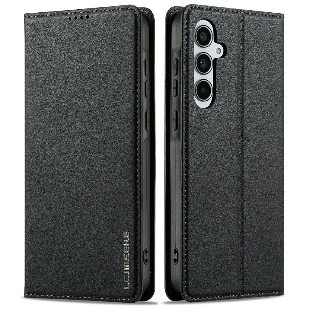 LC.IMEEKE Samsung Galaxy S25 Wallet Cover - Black — LC.IMEEKE