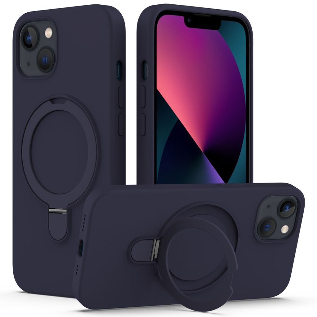 iPhone 14 Plus MagSafe Case with Ring Stand – Midnight Blue — Övrigt