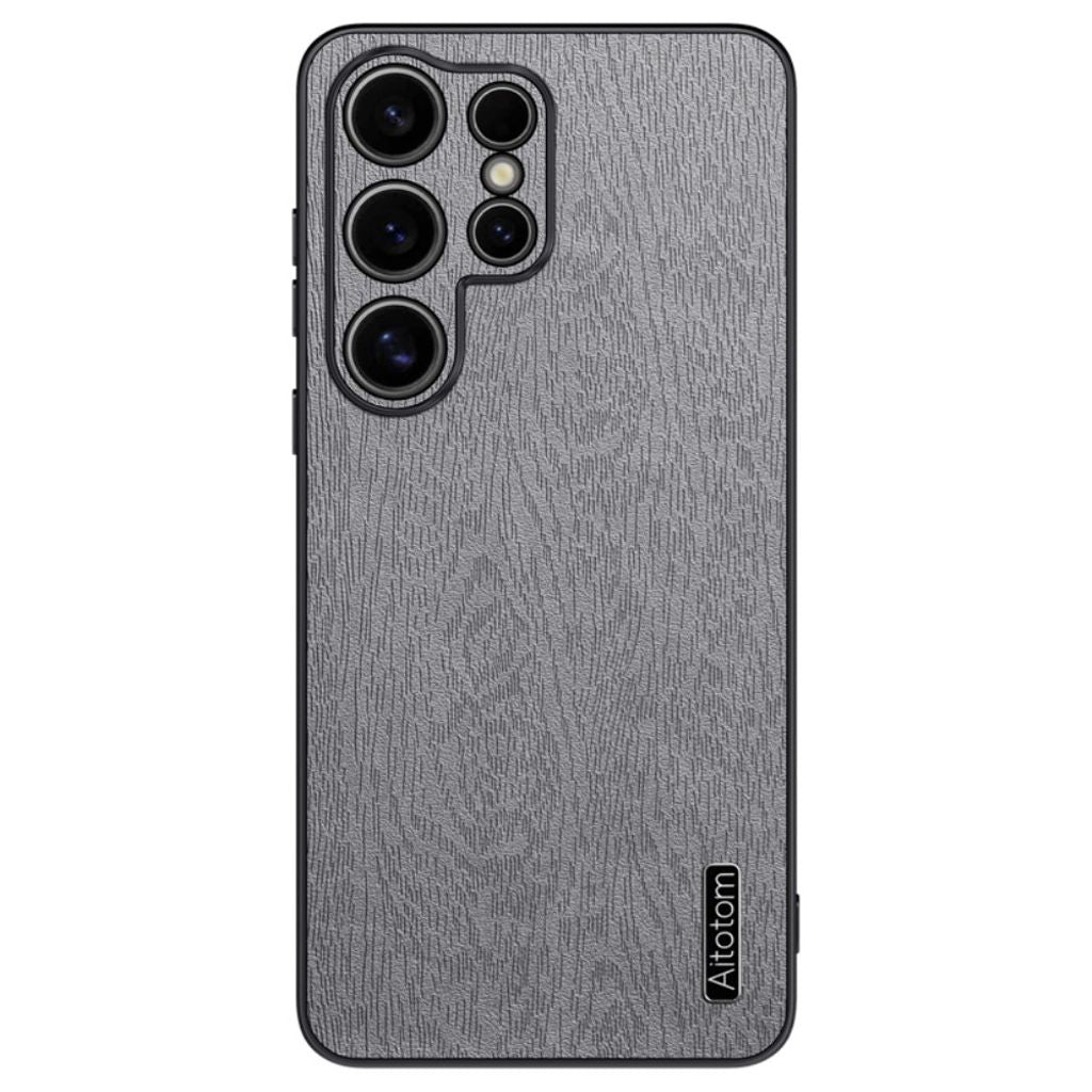 Samsung Galaxy S25 Ultra Casewith Wood Texture - Gray — Samsung