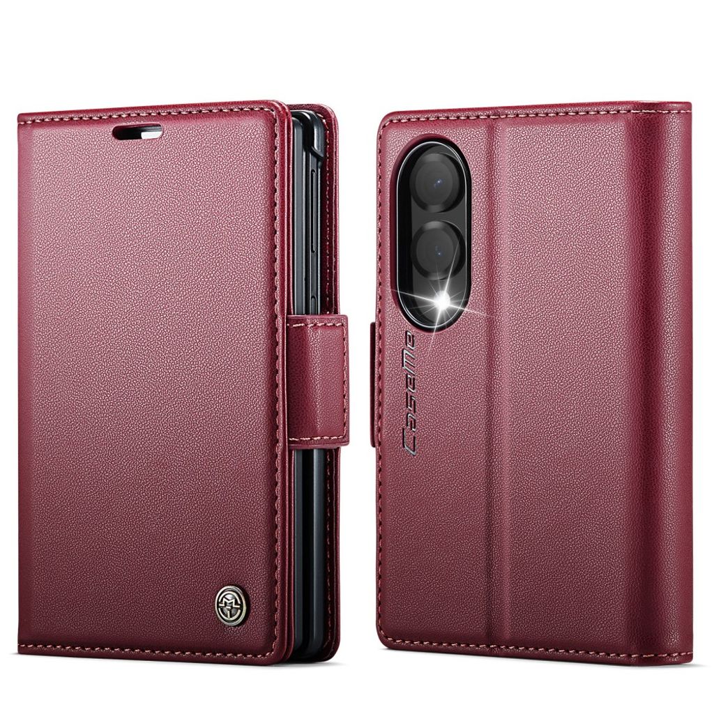 CASEME Samsung Galaxy Z Fold8 Wallet Cover RFID Blocking - Red — CASEME