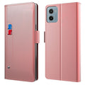 Motorola Moto G05 4G / E15 4G Wallet Cover - Rose gold — Övrigt