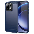 OnePlus 15 5G Case Carbon Fiber Texture TPU - Blue — Övrigt