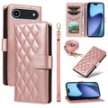 iPhone Air Wallet Cover with strap - Rose Gold