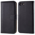 iPhone 8/7/SE (2020)/SE (2022) Wallet Cover in Genuine Leather - Black — Övrigt
