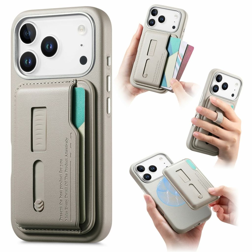 iPhone 18 Pro/17 Pro Magsafe Case with Removable Wallet - Grey — Övrigt