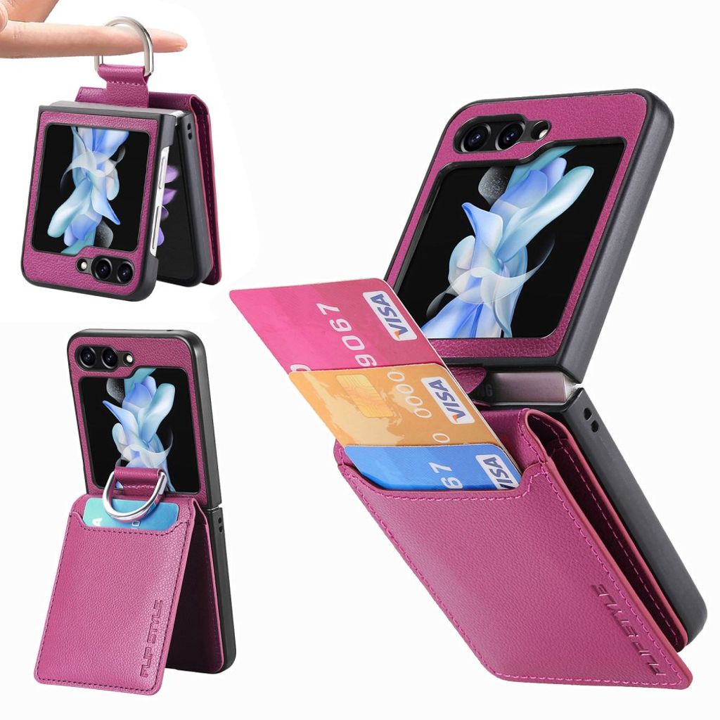 Samsung Galaxy Flip6 / Flip 7 FE Case with Cardholder - Purple