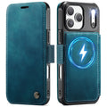 CASEME 053 iPhone 17 Pro Wallet Cover MagSafe RFID blocking - Blue