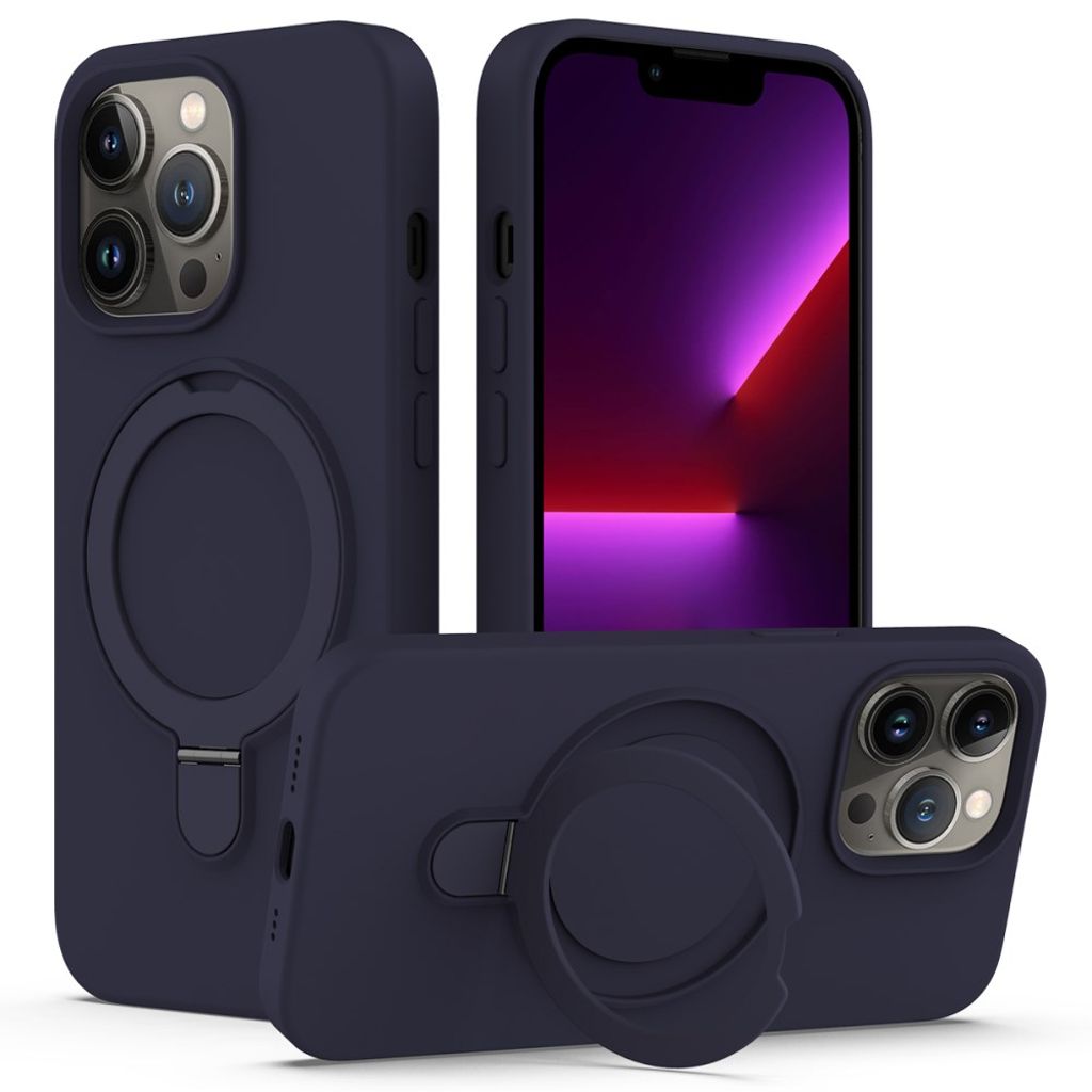 iPhone 13 Pro Case with Stand MagSafe Compatible – Midnight Blue — Övrigt