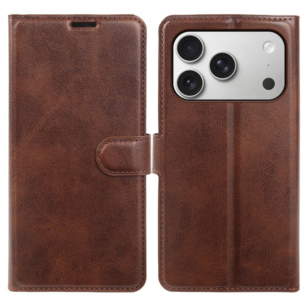 Wallet Cover with Stand iPhone 18 Pro, iPhone 17 Pro - Brown — Wallet