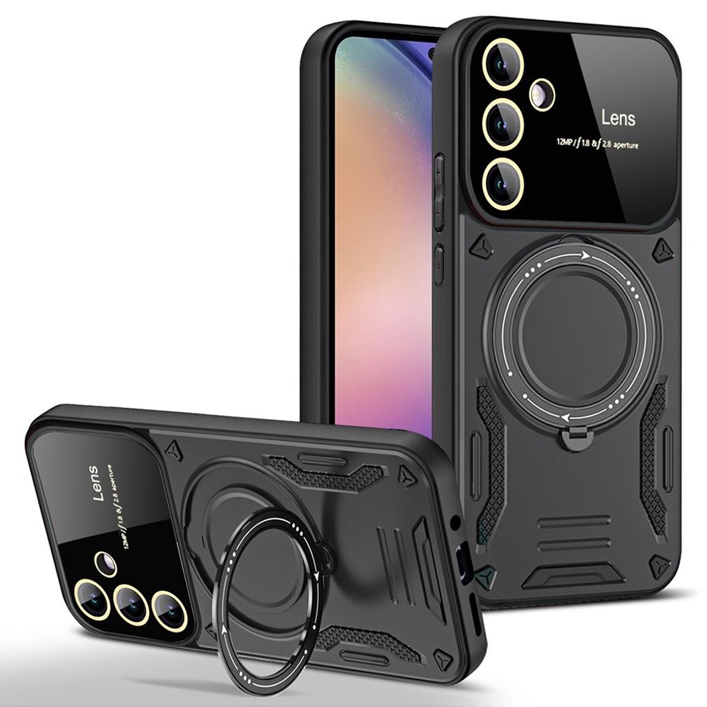 Samsung Galaxy A36 5G / A56 5G Phone Case with Ring holder - Black