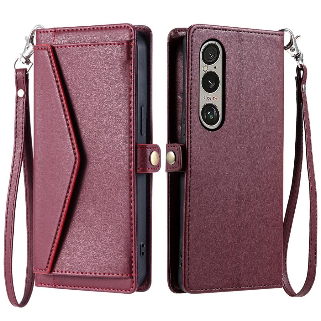 Sony Xperia 1 VII Cover with Carrying strap - Red