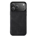 DG.MING iPhone 18 Pro / 17 Pro Case with PU-Leather - Black