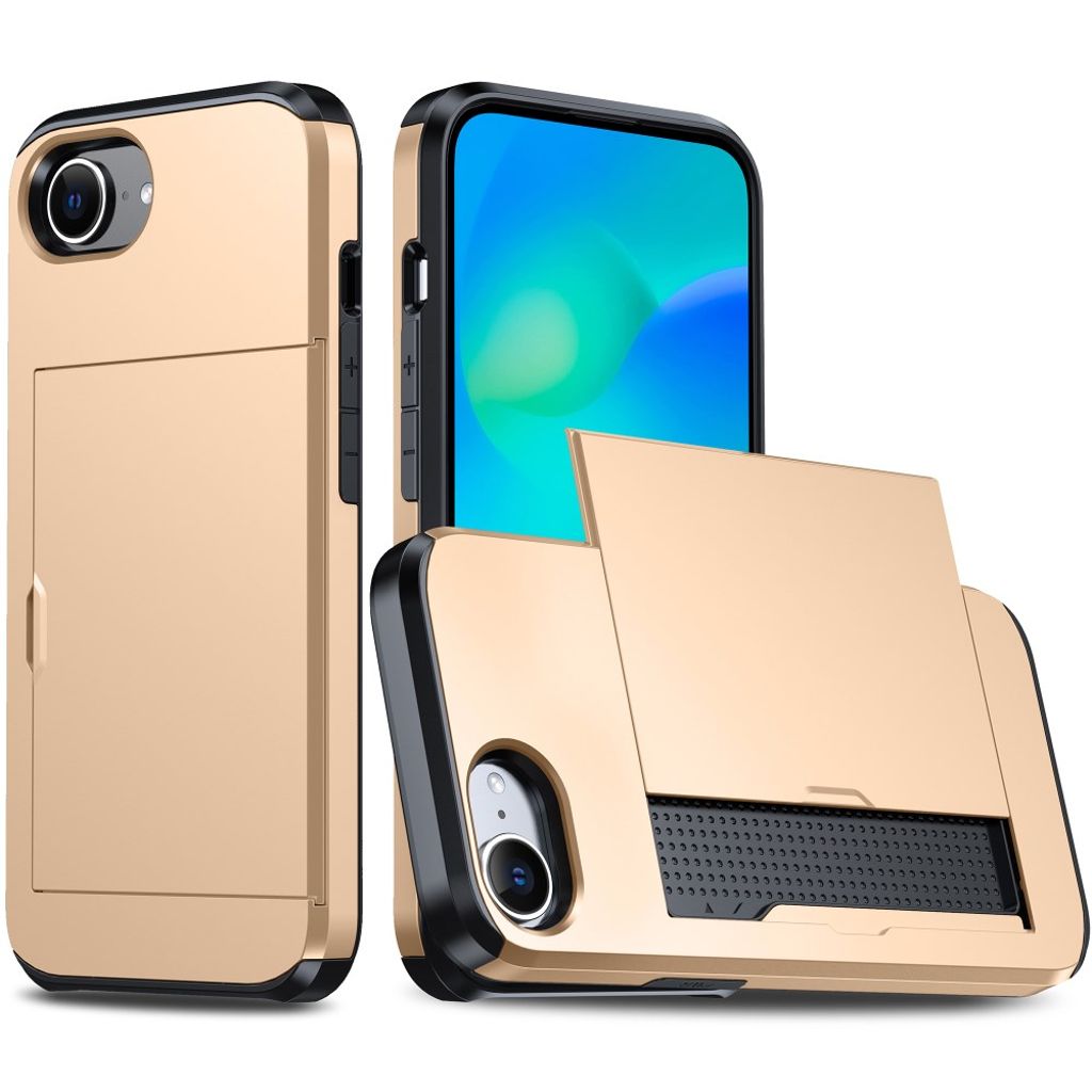 iPhone 17e/16e Case with Cardholder - White