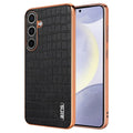 AZNS Samsung Galaxy S25 Case with crocodile pattern - Black