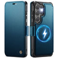 CASEME 053 Samsung Galaxy S26 Ultra Wallet Cover MagSafe RFID blocking - Blue — CASEME