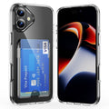 iPhone 17 Case with card slot in Acrylic - Transparent