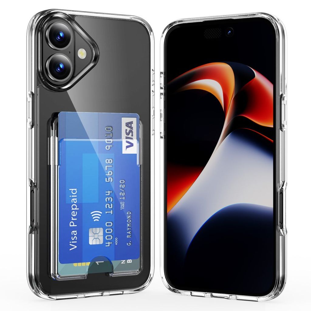 iPhone 17 Case with card slot in Acrylic - Transparent