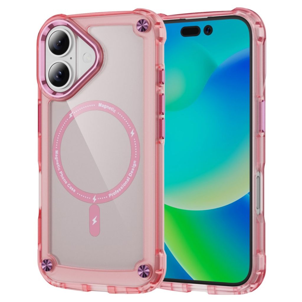 iPhone 17 MagSafe compatible Case - Transparent Pink