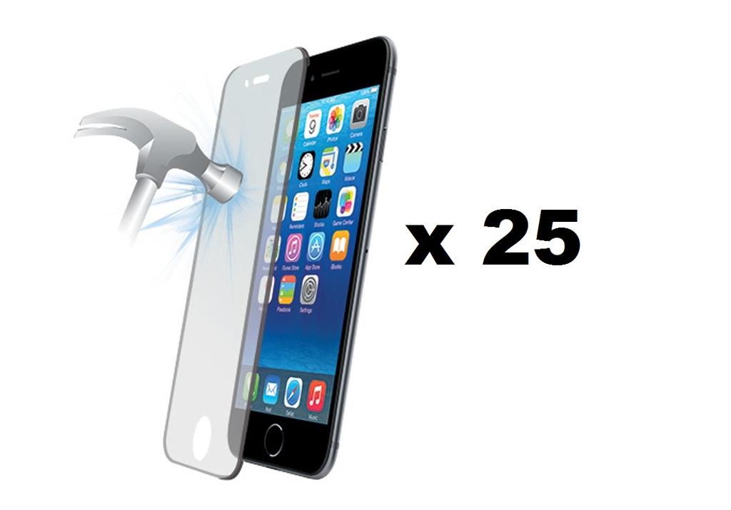 25-pack Tempered Glass iPhone 6/6S Plus (Bulk) — OEM