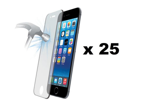 25-pack Tempered Glass iPhone 6/6S Plus (Bulk) — OEM