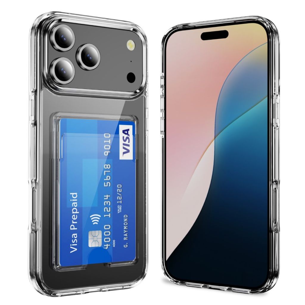iPhone 17 Pro Case with card slot in Acrylic - Transparent