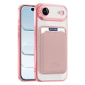 iPhone 17 Air MagSafe Case with Detachable Card Holder - Pink