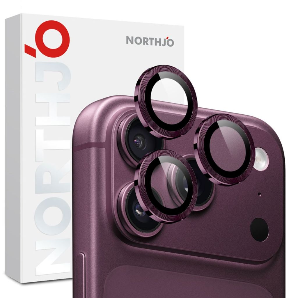 NORTHJO iPhone 18 Pro/18 Pro Max Lens Protector Tempered Glass - Purple — NORTHJO