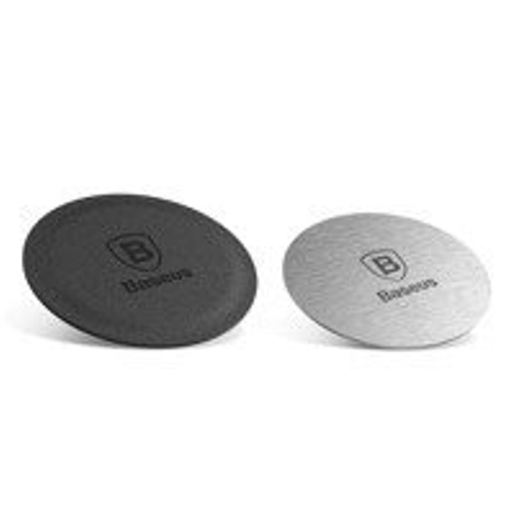Baseus Magnet Iron Suit Metal Plates for Magnetic Holders 2pcs – silver/black — Baseus