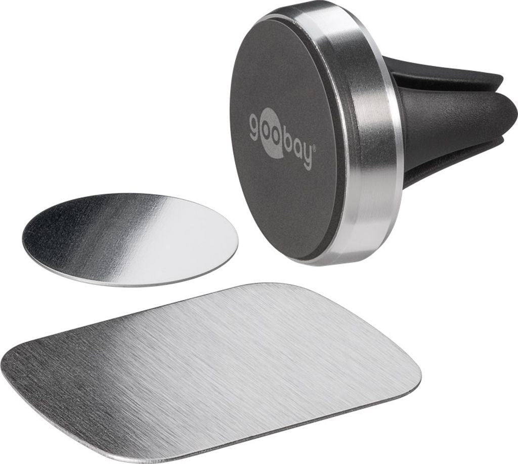 Goobay magnetic mount for smartphones car vent - metal slim design — Goobay