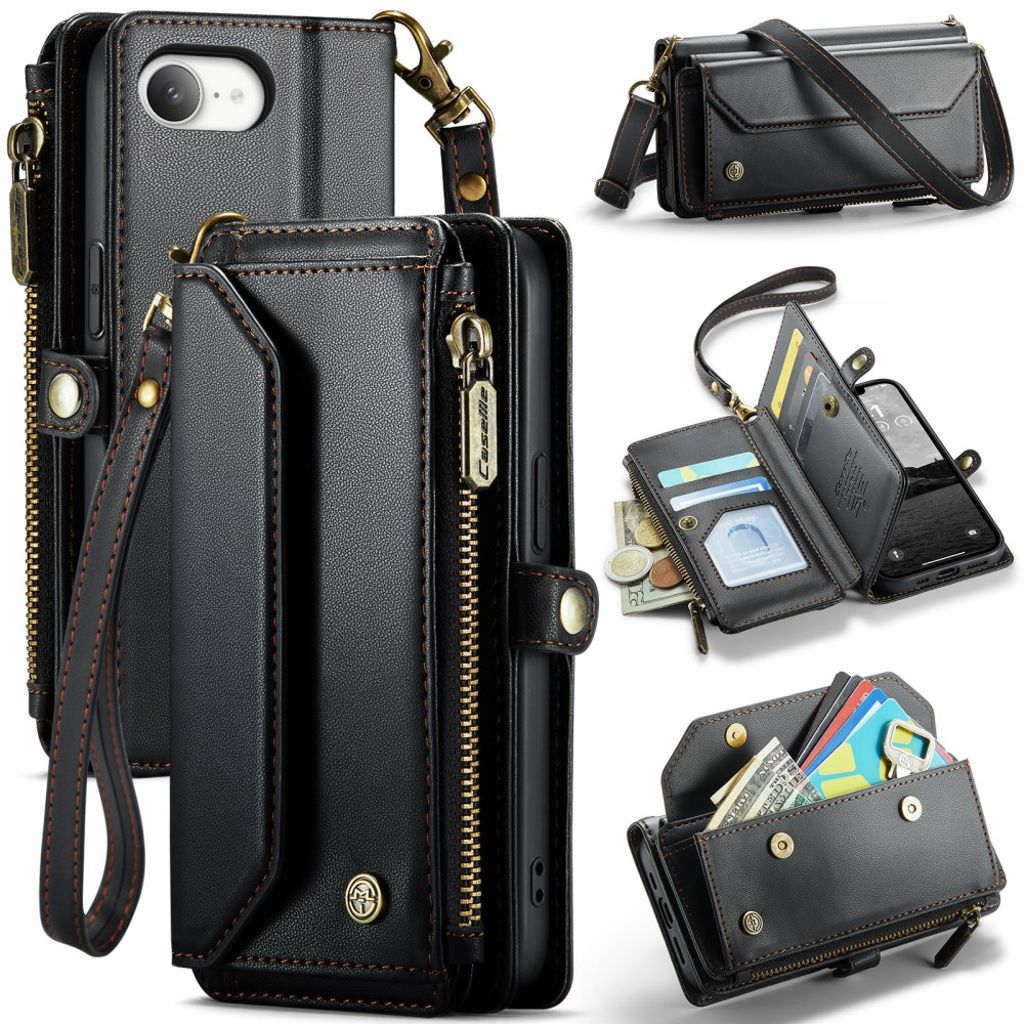 CASEME iPhone 17e/16e Wallet Cover - Black — CASEME